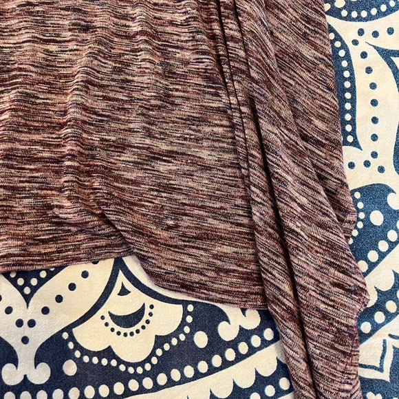 KNOX ROSE CAPE SHAWL SWEATER WOMEN SIZE XS EXTRA SMALL PURPLE PINK EUC 241 - Picture 4 of 13